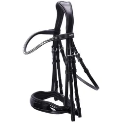 Kandarenzaum SP Milazzo Premium Line, schmales Stirnband black/patent/grey VB