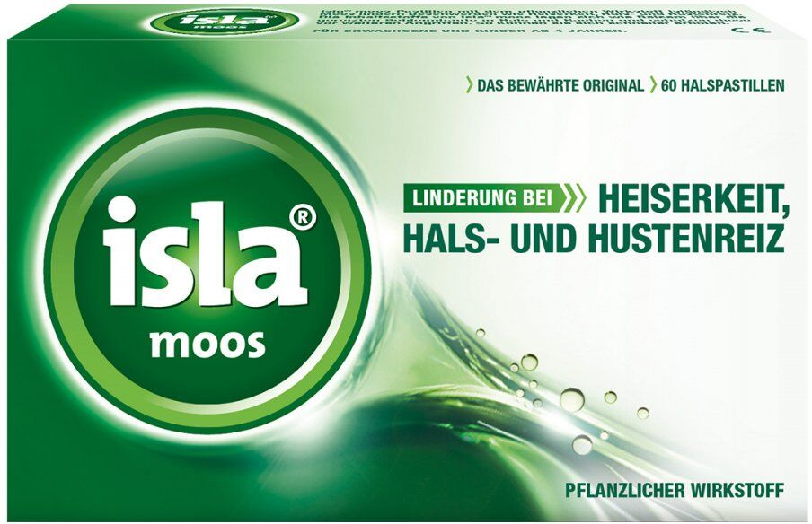 isla moos Halspastillen bei Halskratzen und Reizhusten