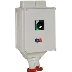 Schneider Electric 82495 Wandsteckdose verrieg. m. LS-Schalter, 125A, 3p+N+E, 380-415V AC, IP65