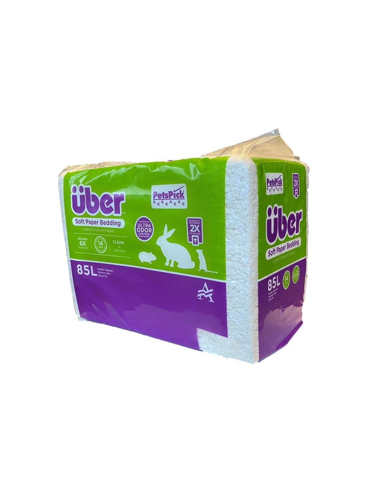 Über Papierstreu 85 L Weiß