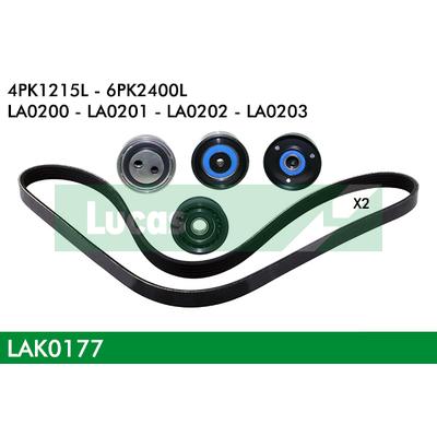 LUCAS Keilrippenriemensatz lak0177