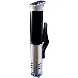 Gastronoma 18310009 - Sous Vide dompelpomp w/wifi, zwart/zilver, Dampfgarer + Reiskocher, Silber, Schwarz