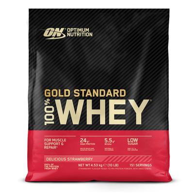 Optimum Nutrition 100 % Whey Gold Standard, Erdbeere, Pulver 4530 g Puder