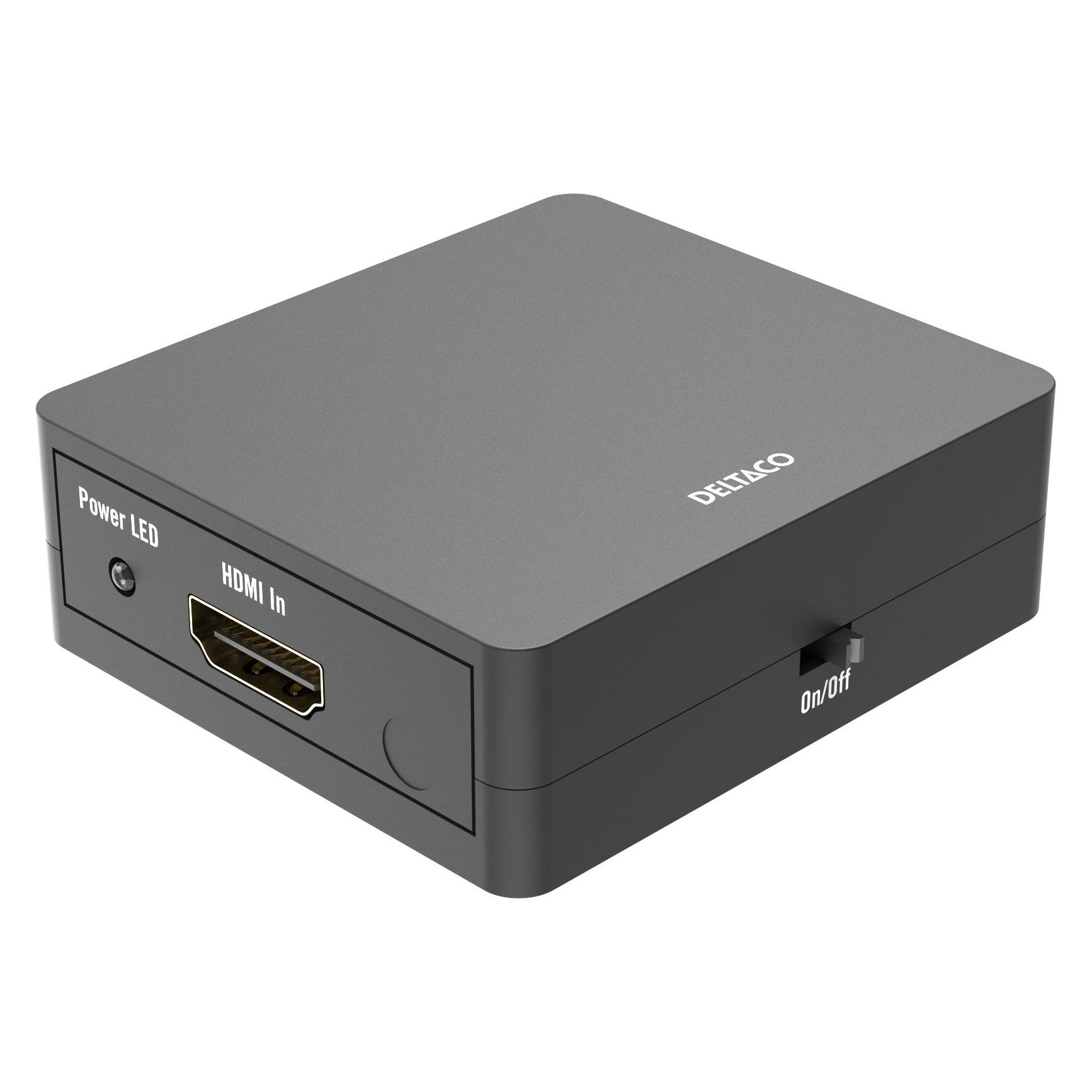 Deltaco HDMI splitter, 1x HDMI in, 2x HDMI out, 6,75 Gbit/s, black (HDMI-7050)