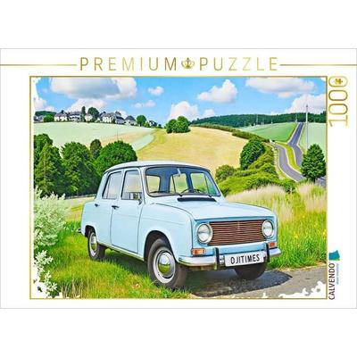 CALVENDO Puzzle Renault 4 | 1000 Teile Lege-Größe 64x48cm Foto-Puzzle für glückliche Stunden