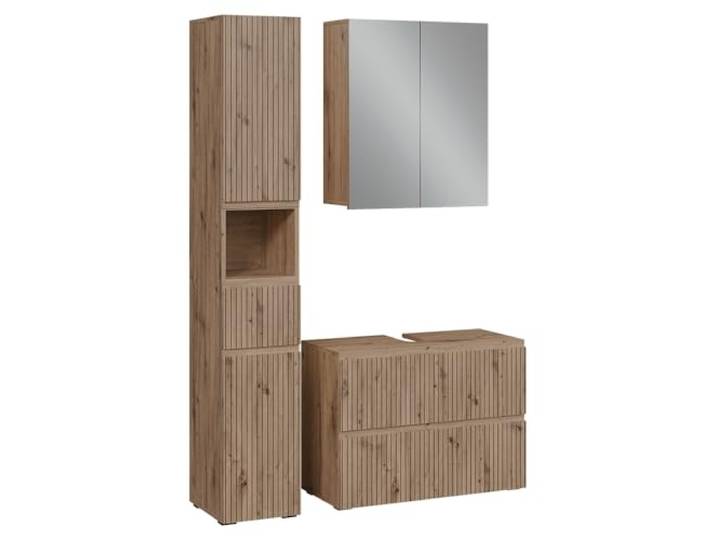 Vicco Badmöbel-Set Takumi, Artisan-Eiche 80 cm