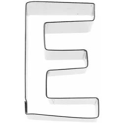 RBV BIRKMANN Birkmann Ausstechform Buchstabe E, Ausstecher, Plätzchenform, Keks, Plätzchen, Edelstahl, 6 cm, 196339