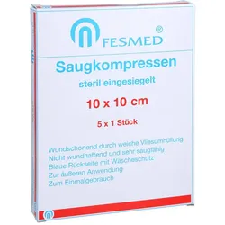 Saugkompresse steril Fesmed 10x10 cm