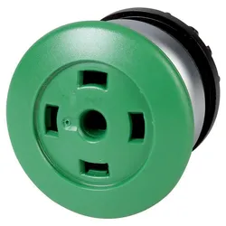 Eaton 216735 Pilzdrucktaste, RMQ-Titan, Pilz, tastend, Pilz grün, ohne Tastenplatte, ohne, Frontring Titan M22-DP-G-X-GVP  - 25 Stück