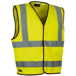 Warnschutz Weste "Clear" "High Visibility" - M - gelb