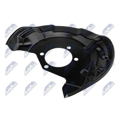 NTY Spritzblech, Bremsscheibe HTO-NS-009 Hinterachse links für RENAULT