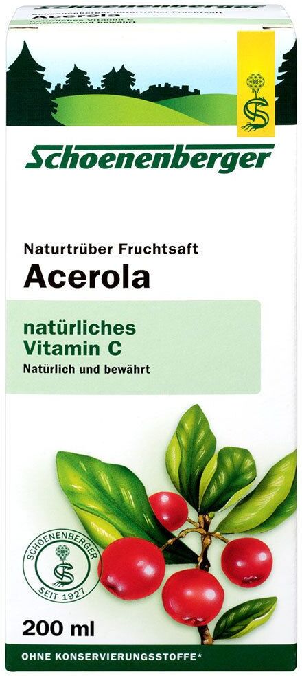 Salus Schoenenberger Acerola, Naturtrüber Fruchtsaft 6x3x200 ml Saft