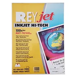 100gr A3 Rey Jet Hi-Tech Matt Papier -200Fls