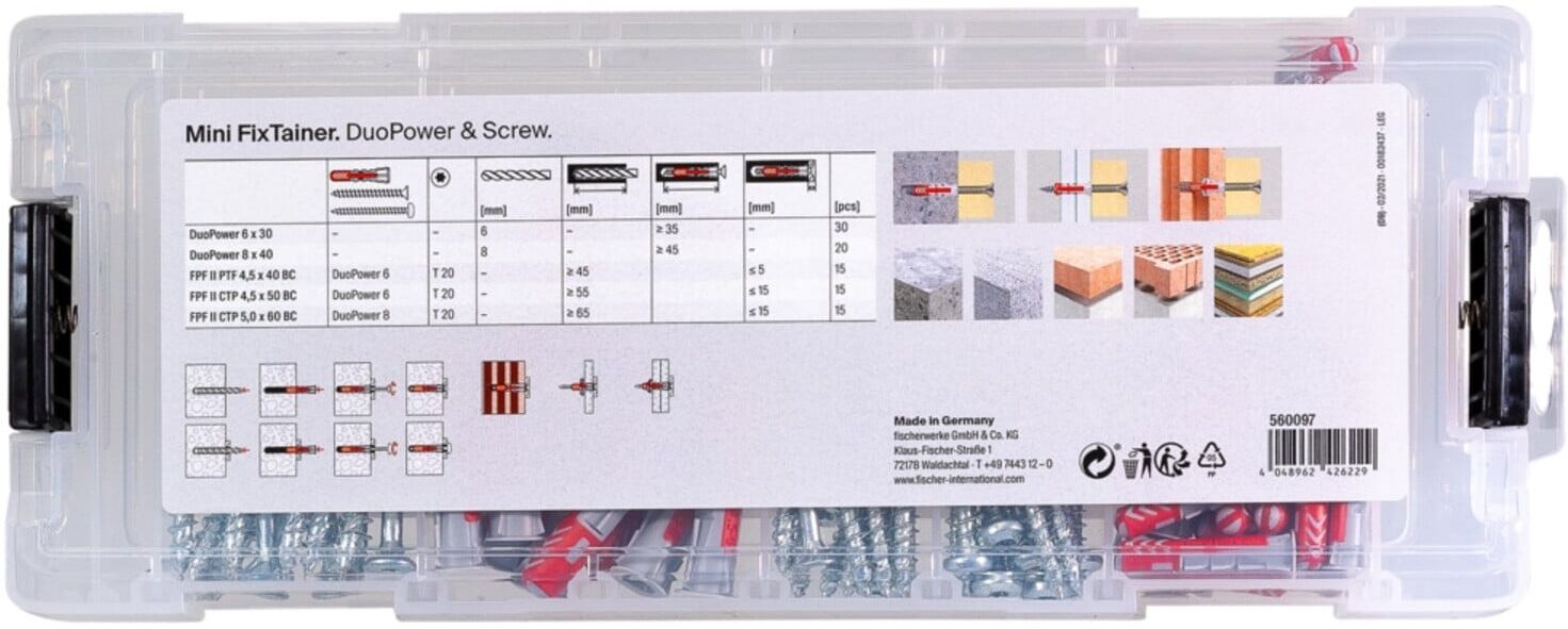 fischer MiniFixTainer - DuoPower + FPF S (95) (560097)