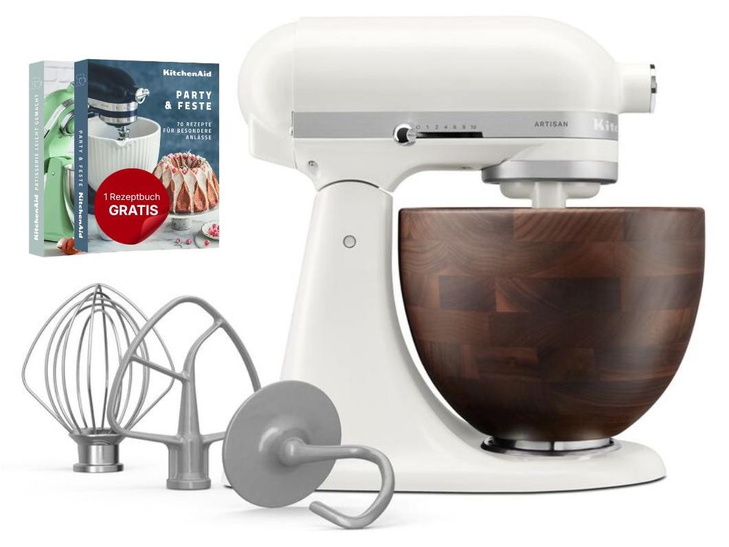 KitchenAid 5KSM156WBEPL, Standmixer, Weiß, Schlagen, Mixen, Whisking, 1,45 m, 4,7 l, Porcelain white