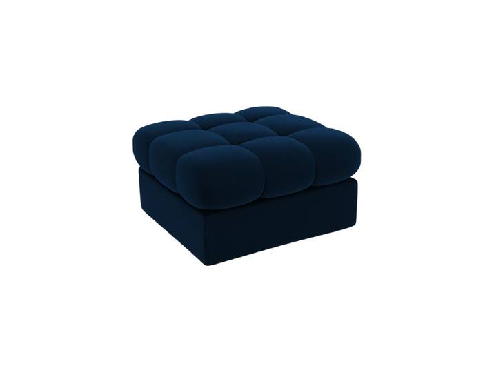 Design Sitzpouf „Yohan“ Samt Königsblau CXL by Christian Lacroix