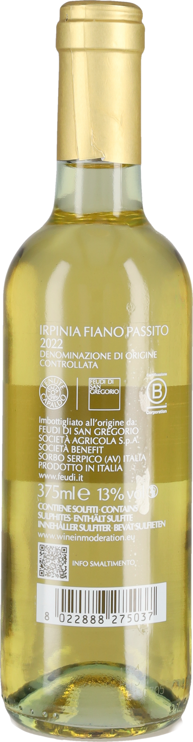 Passito 'Privilegio' Feudi di San Gregorio 2022 - 37.5cl