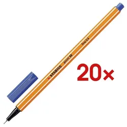 Stabilo 20x Fineliner »point 88« blau