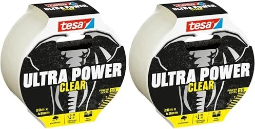 tesa ULTRA POWER Clear Gewebeband transparent 48,0 mm x 20,0 m 1 Rolle