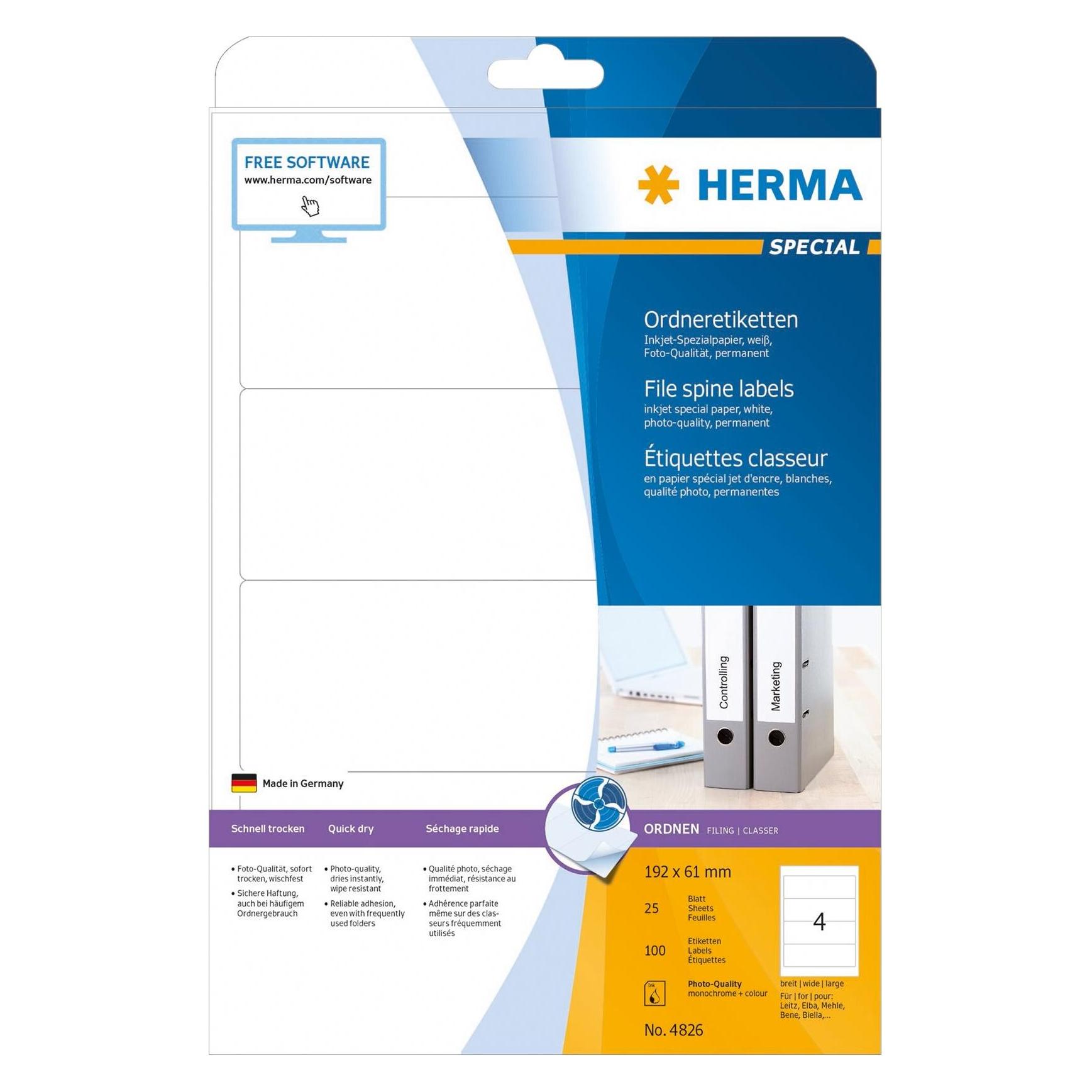 Herma Inkjet Ordneretiketten A4 (4826)