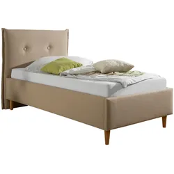 Polsterbett Nelo Beige ca. 100x200 cm