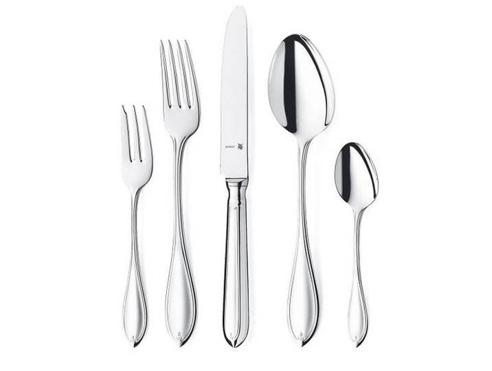 WMF Besteck-Set, Edelstahlfarben, Metall, 30-teilig, rostfrei, Besteck, Besteck-Sets