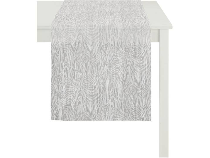 Tischläufer APELT Hydro, Loft Style, Jacquard , grau, B:48cm L:140cm, Polyester, Tischdecken, Tischläufer