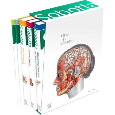 Sobotta Atlas der Anatomie, 3 Bände + Lerntabellen + Poster Collection im Schuber und 6-monatiger Zugang zur Complete Anatomy-App, Gebundene Ausgabe