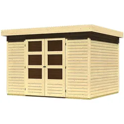 Karibu Gartenhaus Askola 5 - 19 mm-302 x 246 cm- naturbelassen