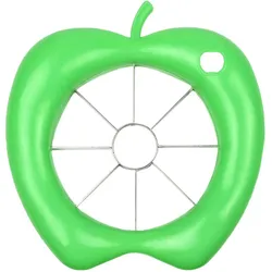 Präziser Apfelschneider, grün: Schnell & sicher, teilt Äpfel in gleichmässige Stücke, Edelstahlklingen, ergonomisch & leicht zu reinigen