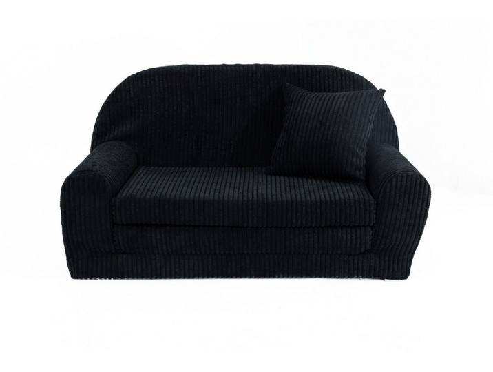 FORTISLINE Kindersofa Mini-Sofa Rosalia aus Cord – Komfort, Stil und Sicherheit für Ihr Kind, zusammenklappbar, waschbarer Bezug, keine Montage erforderlich