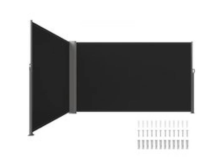 VEVOR Terrassen Windschutz 180 x 600 cm schwarz Rollo Seitenmarkise ausziehbar für den privaten oder gewerblichen Gebrauch