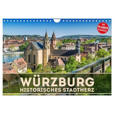 WÜRZBURG Historisches Stadtherz (Wandkalender 2027 DIN A4 quer), CALVENDO Monatskalender