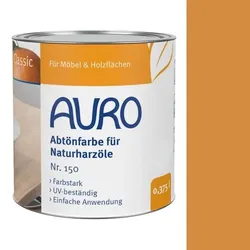 Auro Abtönfarbe für Naturharzöle 150 ocker-gelb - 0,375 l Dose