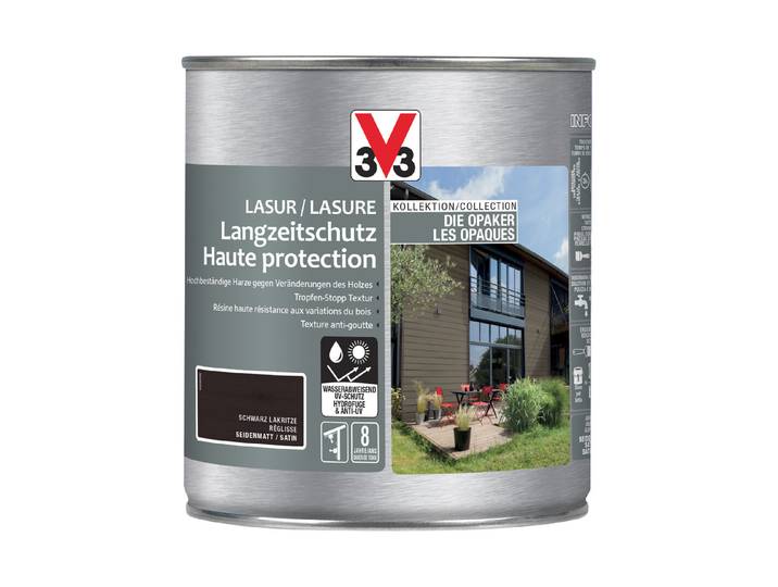 V33 langzeitschutz- lasur Opaker 750 ml