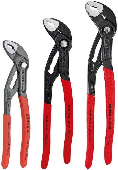 Jeu de 3 pinces multiprises COBRA KNIPEX 00 20 09 V02