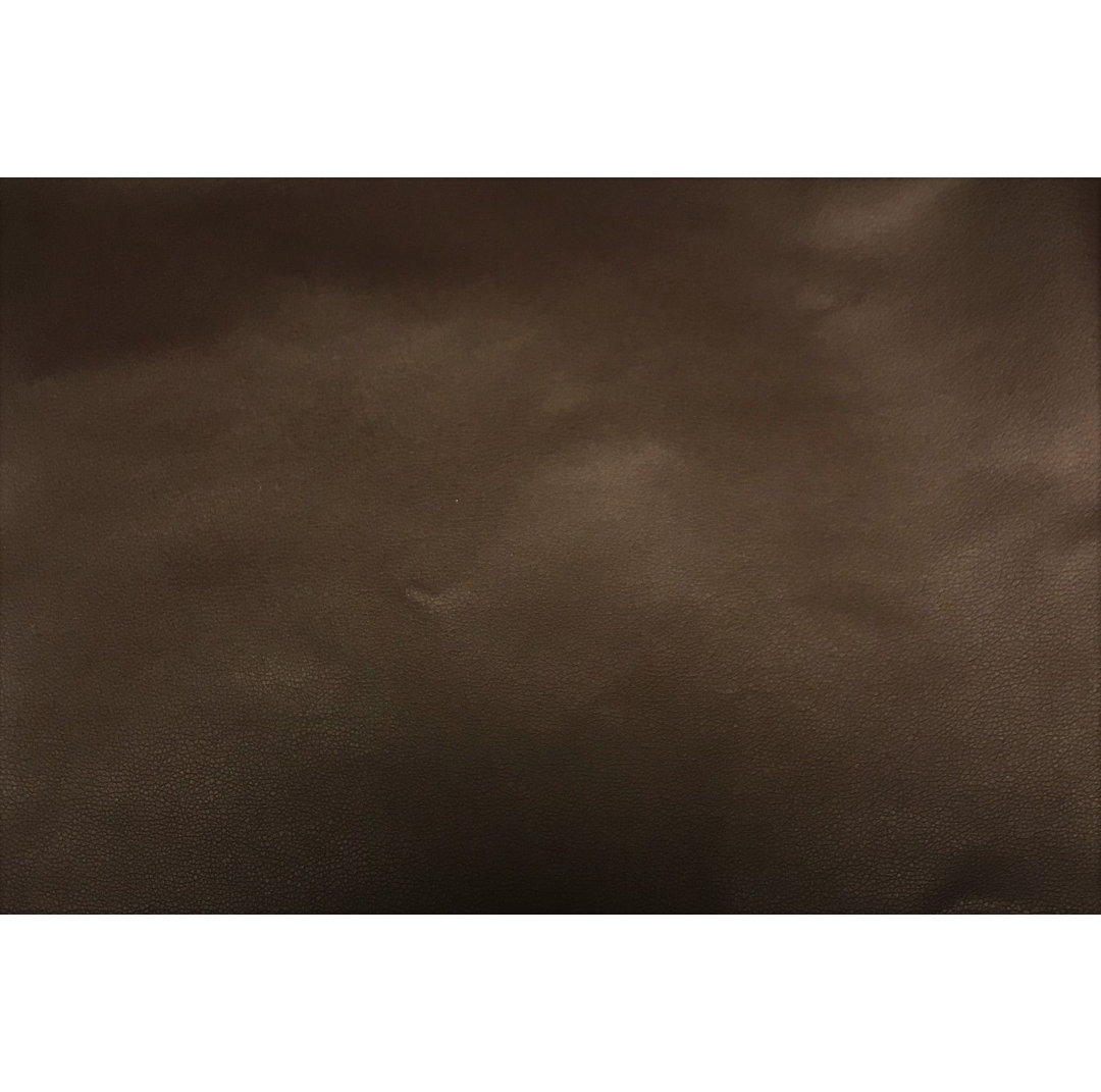 Brayden Studio Serena Upholstered Faux Leather Sleigh Bed Brown Double (4'6)