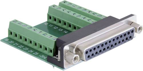 Delock 65317 D-SUB Buchsenleiste 180 ° Polzahl: 25, 27 1 St.