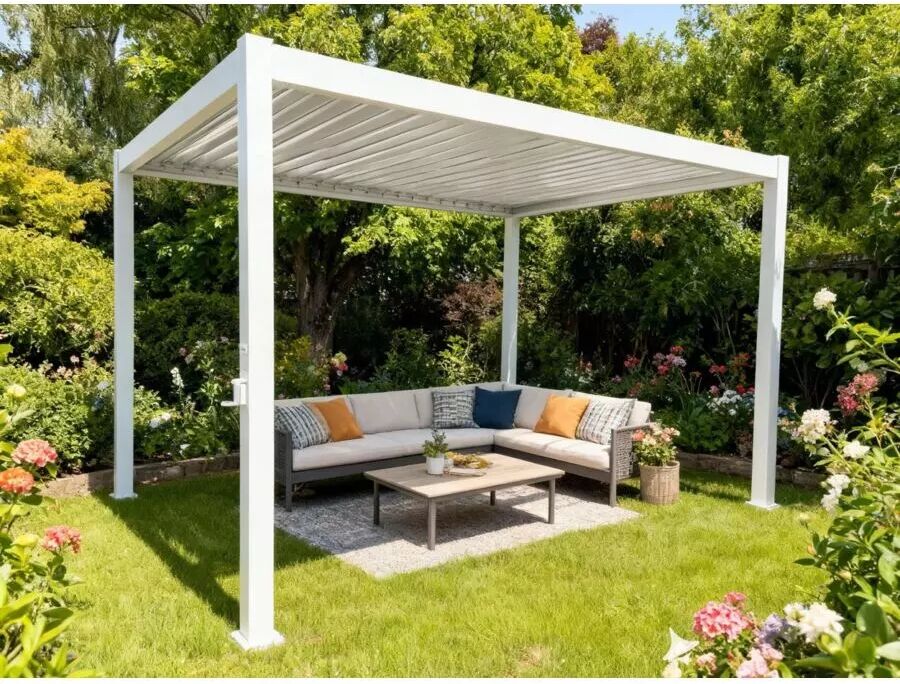 EuroGarden PERGOLA ATENA 3X4X2.5H BIANCA BIOCLIMATICA