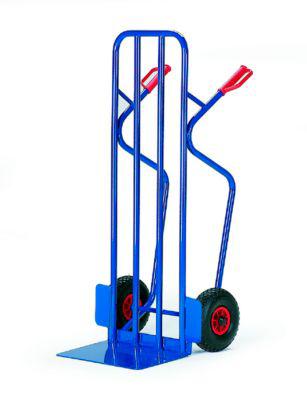 Stapelkarre extra breit, Tragkraft 250 kg, Luft-Bereifung
