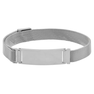 Armband ADELIA´S "Armband aus Edelstahl 27,5 cm", silber, Armbänder, Damen, 28cm, Edelstahl, Armband, Ein Geschenk, das Freude macht