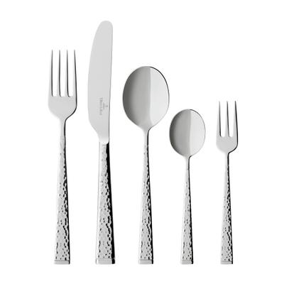 Besteck-Set VILLEROY & BOCH "Tafelbesteck Blacksmith 30er Set silber", silber, Essbesteck-Sets