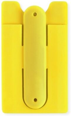 Étui porte-cartes personnalisable pour cartes de visite Blizz silicone jaune