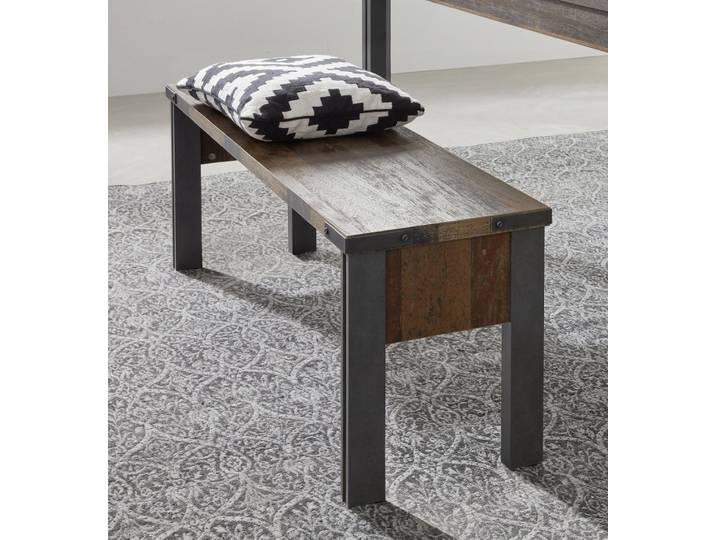 Sitzbank Prime , Old Used Wood / Matera grau , Shabby Look