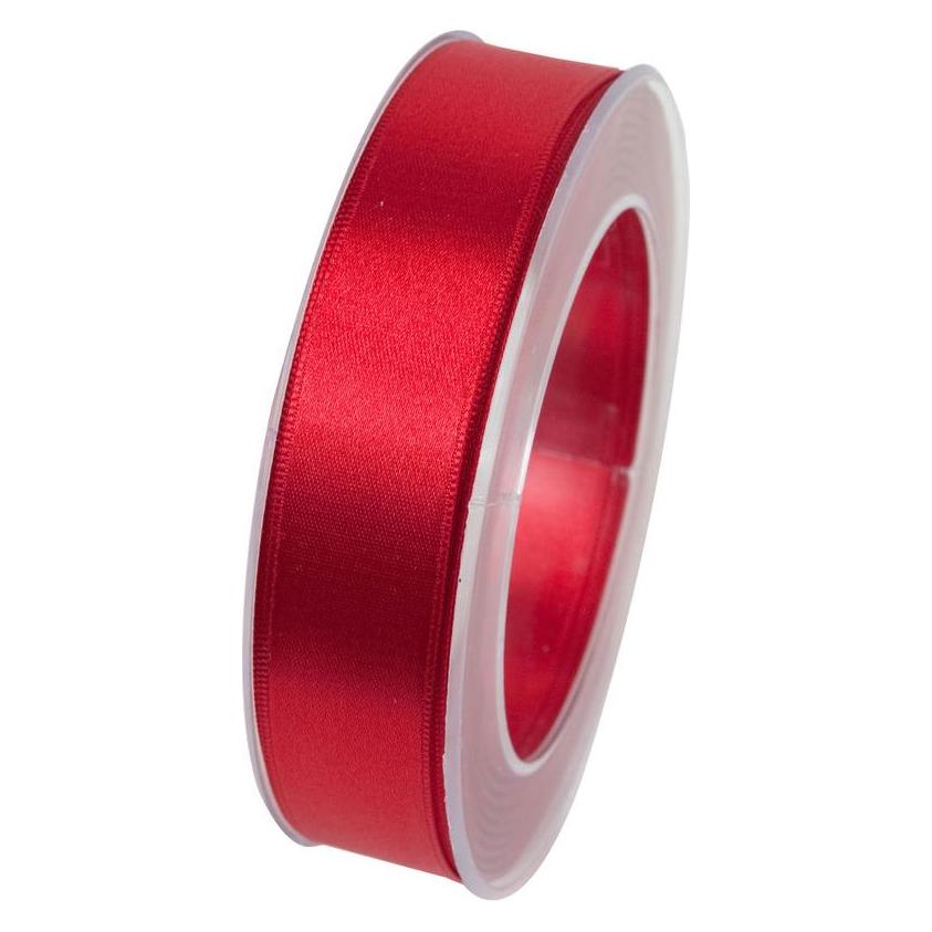 Goldina Doppelsatinband 25mmx25m rot (1x) (8172025200025)