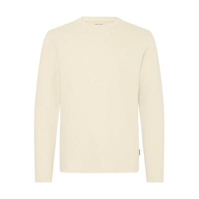 Langarmshirt BLEND "Langarmshirt BHForta", Herren, Gr. XL, beige (oyster gray), Obermaterial: 100% Baumwolle CO., Shirts Langarmshirt