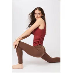 Mandala, Damen, Sportshirt, Side Ruffled Rib (S), Rot