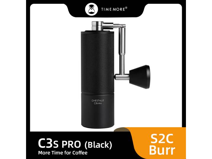 TIMEMORE-Moulin à café manuel PRChestnut C3S PRO, capacité 25g, noyau en acier réglable à la main, brosse envoyer des livres