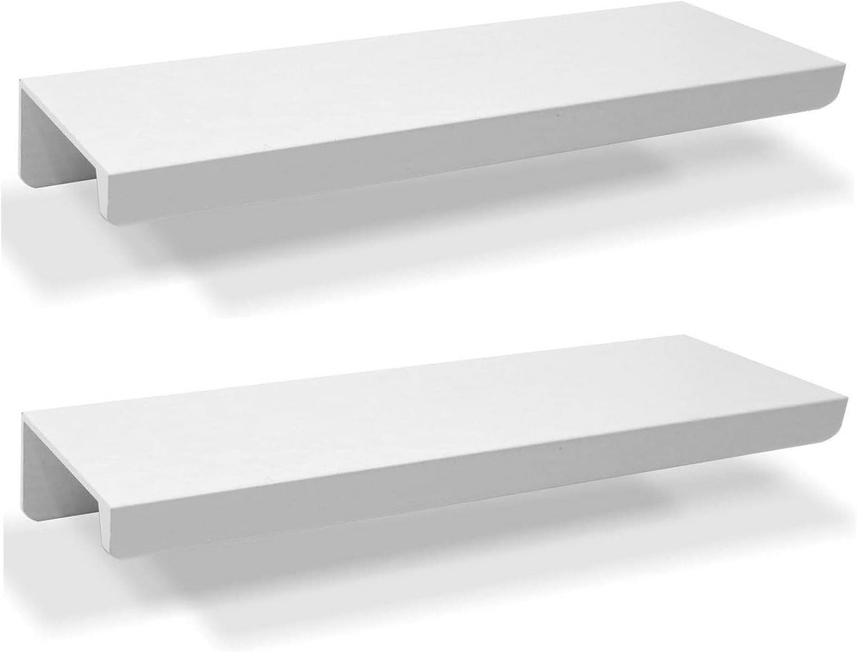 6x Verborgen Kastgrepen Wit - Aluminium Onzichtbare Handgrepen voor Keukenkast en Meubel