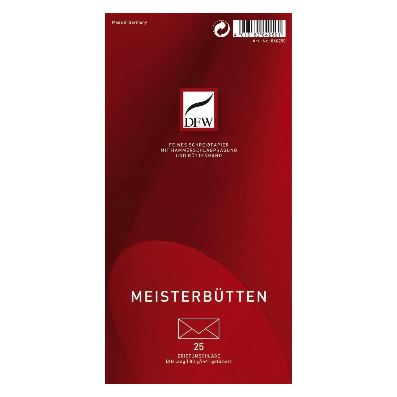 Venceremos Briefumschlag DL 110x220 cm Meisterbütten (1x) (840250)